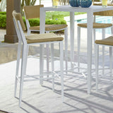 Outdoor Calbas White Outdoor Bar Stool