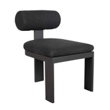 Outdoor Bolster Back Charcoal Outdoor Dining Chair