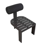 Outdoor Bolster Back Charcoal Outdoor Dining Chair