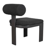 Outdoor Bolster Back Charcoal Outdoor Dining Chair