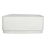 Outdoor Saltwater White Concrete Coffee Table
