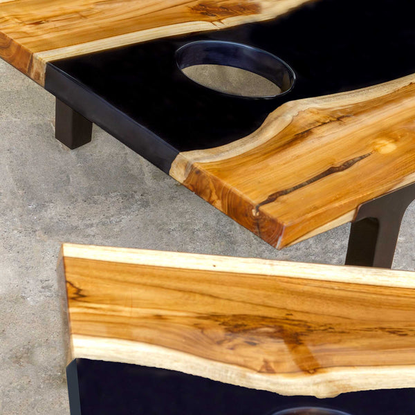 Outdoor Clearwood Black Cornhole Game Set/2