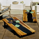 Outdoor Clearwood Black Cornhole Game Set/2