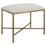Furniture Avenham Small Bench // Gold