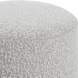 Furniture Avila Ottoman // Grey Boucle