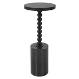Furniture Bead Drink Table // Black Marble