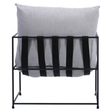 Furniture Black Strap Occasional Chair // Light Grey