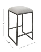 Furniture Brisbane Boucle Counter Stool