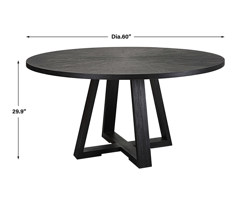 Furniture Gidran Dining Table // Black 