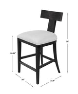 Furniture Klis Counter Stool // Black IN STOCK