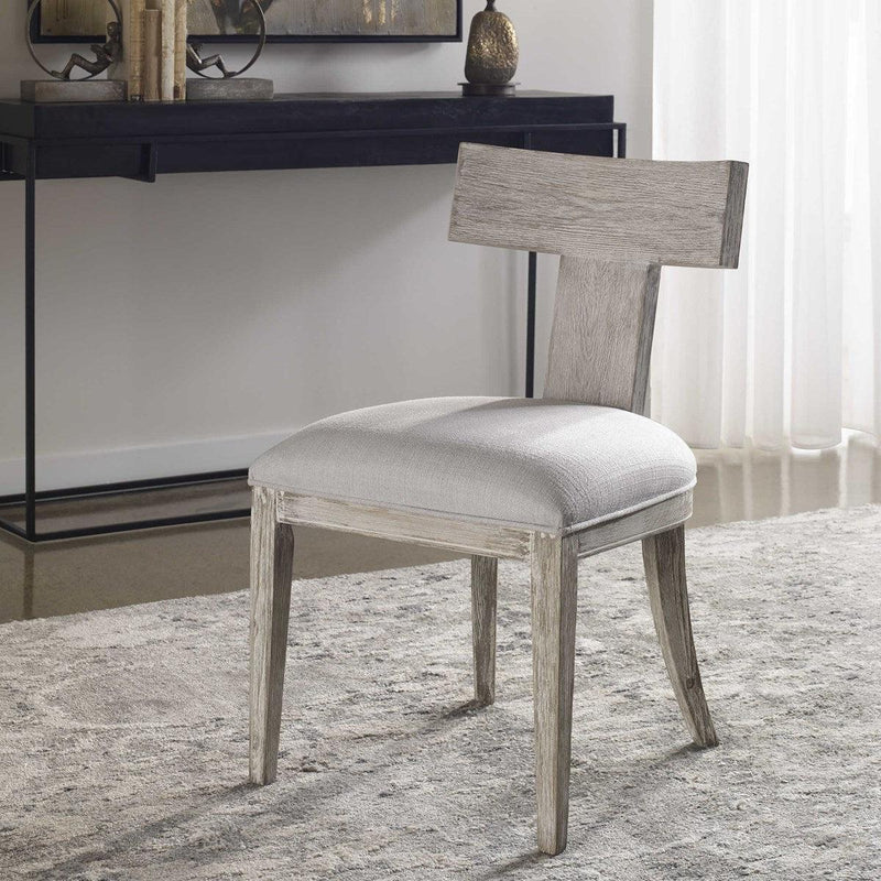 Furniture Klis Dining Chair Set of 2 // White IN STOCK 