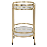 Furniture Isabelle Gold Bar Cart