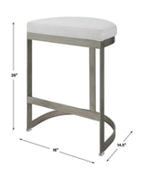 Furniture Ivana Counter Stool // Silver