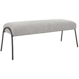 Furniture Jacobsen Bench // Grey Boucle