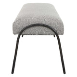 Furniture Jacobsen Bench // Grey Boucle