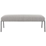 Furniture Jacobsen Bench // Grey Boucle