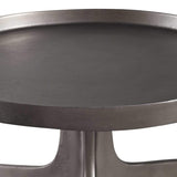 Furniture Kenna Accent Table in Nickel