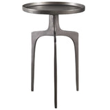 Furniture Kenna Accent Table in Nickel