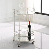 Wall Art Spritz Chrome Bar Cart