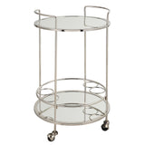 Wall Art Spritz Chrome Bar Cart
