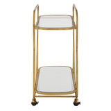 Furniture Swain Brass Serving Cart