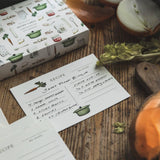 Hand Illustrated Recipe Card Box Set 24