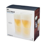 Glass FREEZE™ Cooling Beer Glasses - Frost - Set of 2