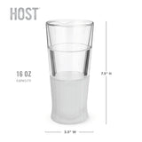 Glass FREEZE™ Cooling Beer Glasses - Frost - Set of 2