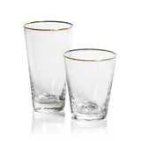 Holiday Bar & Drinkware Negroni Hammered Tapered Highball Glass
