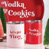 Bar & Glassware Vodka & Cookies Stainless Steel Tumbler