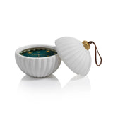 Holiday Candles Siberian Fir Porcelain Ornament Candle // Ribbed