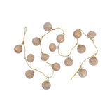 Seasonal & Holiday Decorations Marbled Taupe Mercury Glass Ornament Garland