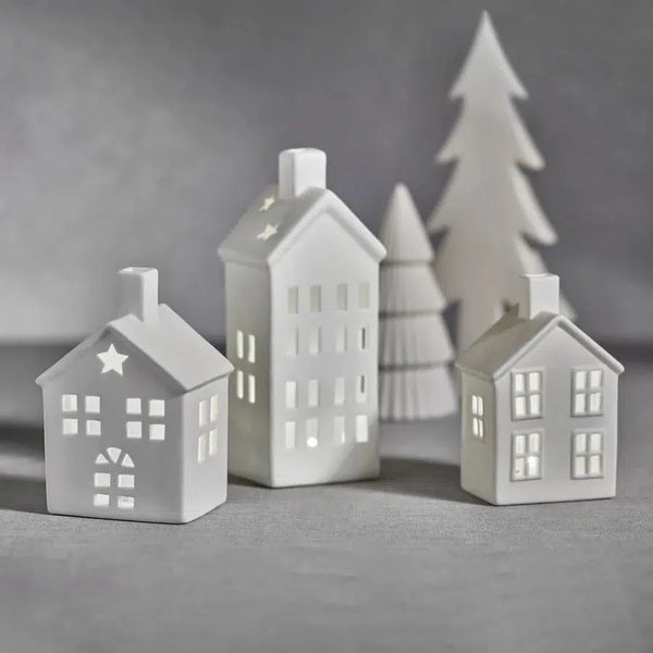 Holiday Decorative Objects Swiss Mountain Porcelian House // 6 Styles