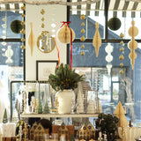 Holiday Ornaments 24" Strand of Glass Bulbs // Gold