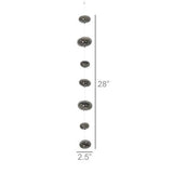 Glass Ball Strands - Grey Luster