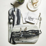 Home Accents Grey Marble Serving Board // Long