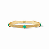 Jewelry Cabochon Bangle // Iridescent Emerald Green