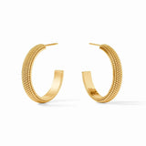 Jewelry Cabochon Beaded Eternity Hoop // 3 Sizes Medium