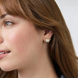 Jewelry Stud Earrings // Iridescent London Blue