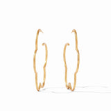 Jewelry Gardenia Textured Hoop Large