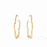 Jewelry Gardenia Textured Hoop Medium