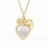 Jewelry Heart Trio Charm Necklace