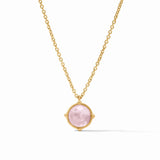 Honeybee Solitaire Necklace // Iridescent Rose