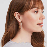 Jewelry Juliet Pearl Hoop Earrings // 2 Sizes