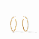 Jewelry Juliet Pearl Hoop Earrings // 3 Sizes Medium