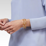 Jewelry Monaco Chalcedony Blue Bangle // Medium