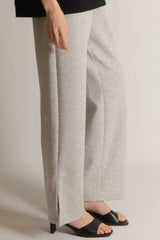 Lifestyle Cassie Butter Modal Wide Split Leg Pants // Grey
