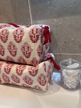 Lifestyle Pia Red-Pink Cosmetic Bag // Set of 2