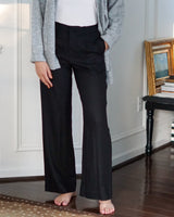 Lifestyle Sadie Wide Leg Linen Pintuck Pant // 2 Colors