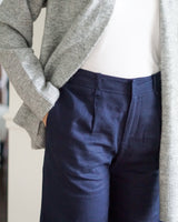 Lifestyle Sadie Wide Leg Linen Pintuck Pant // 2 Colors